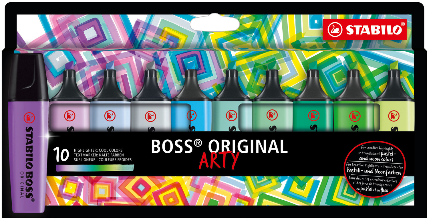 Cover: 4006381577816 | STABILO BOSS ORIGINAL 10er Etui kalte Farben ARTY | Stück | In Karton