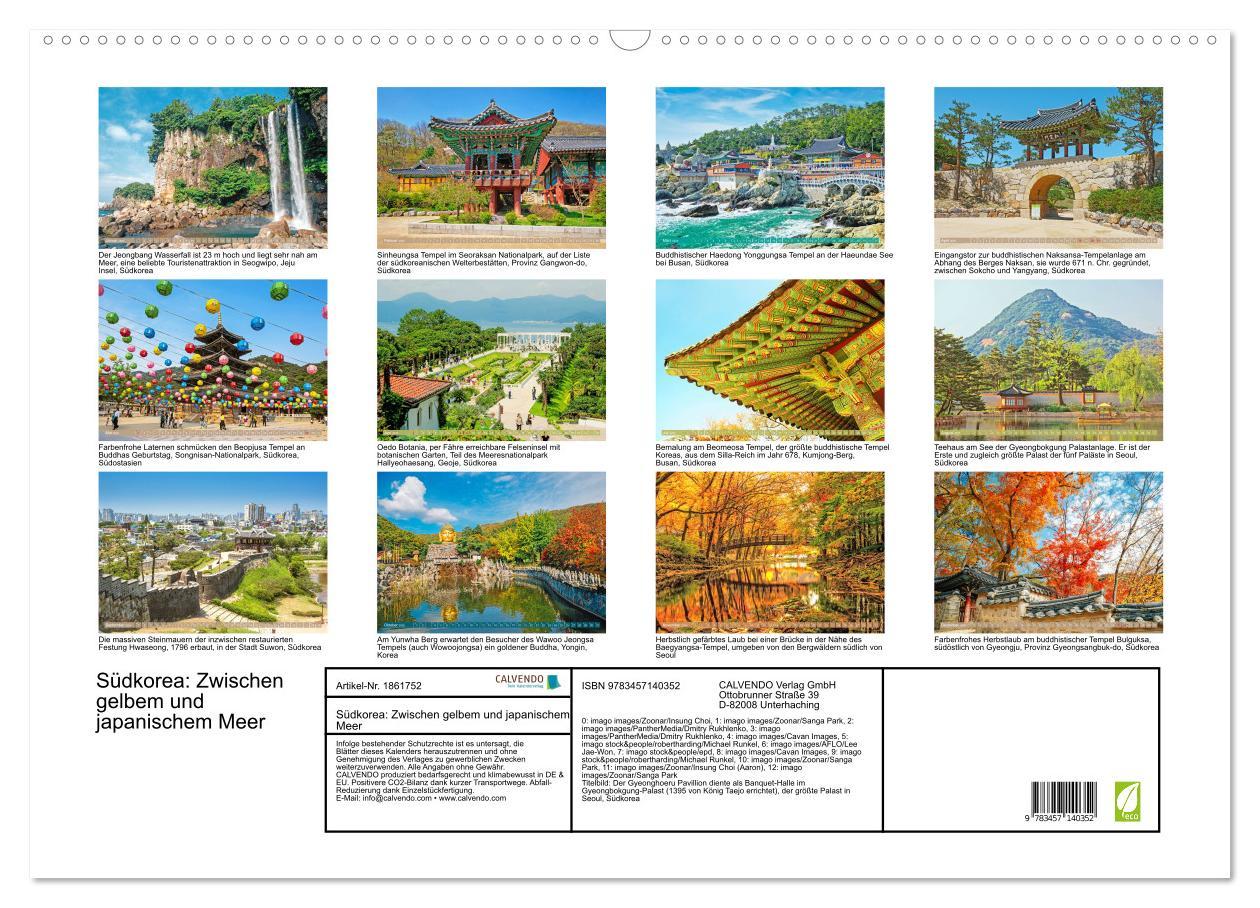 Bild: 9783457140352 | Südkorea: Zwischen gelbem und japanischem Meer (Wandkalender 2025...