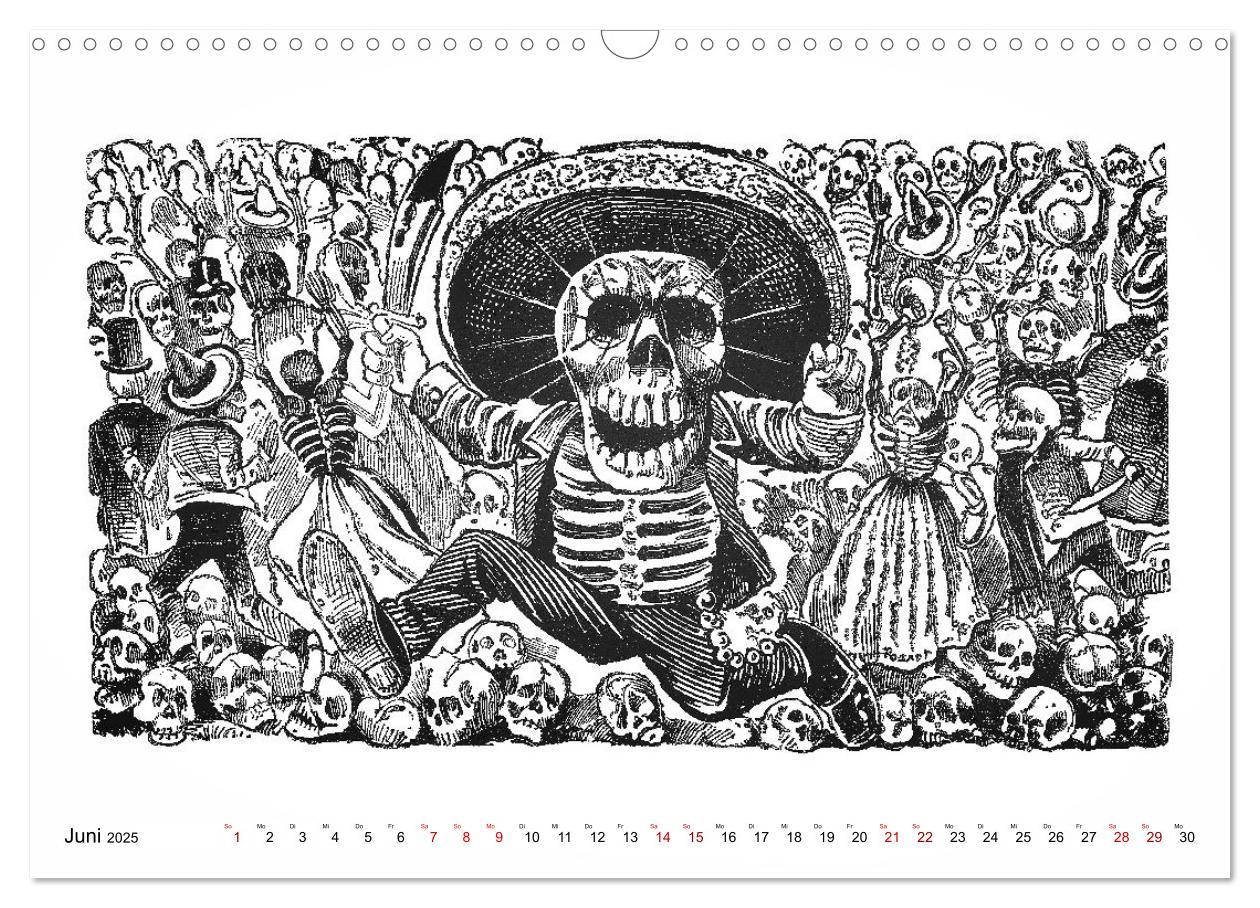 Bild: 9783435105397 | Calaveras - Totenköpfe und Skelette (Wandkalender 2025 DIN A3...