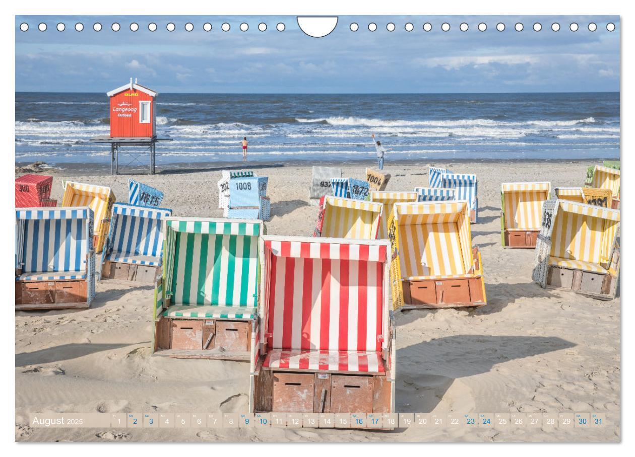 Bild: 9783435073993 | Am Strand von Langeoog (Wandkalender 2025 DIN A4 quer), CALVENDO...