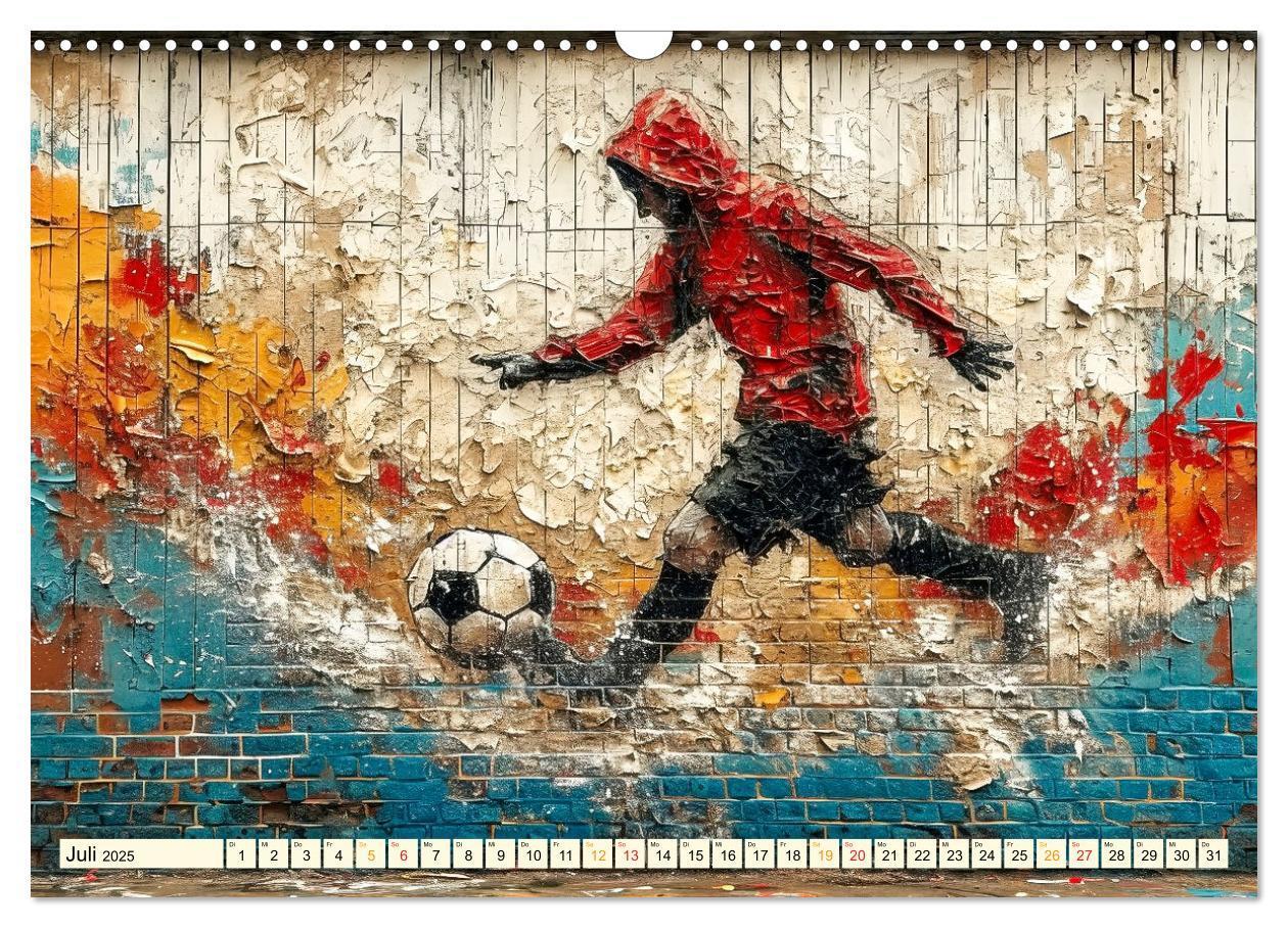 Bild: 9783383801228 | Fußball Graffiti - sportliche Kunst (Wandkalender 2025 DIN A3...