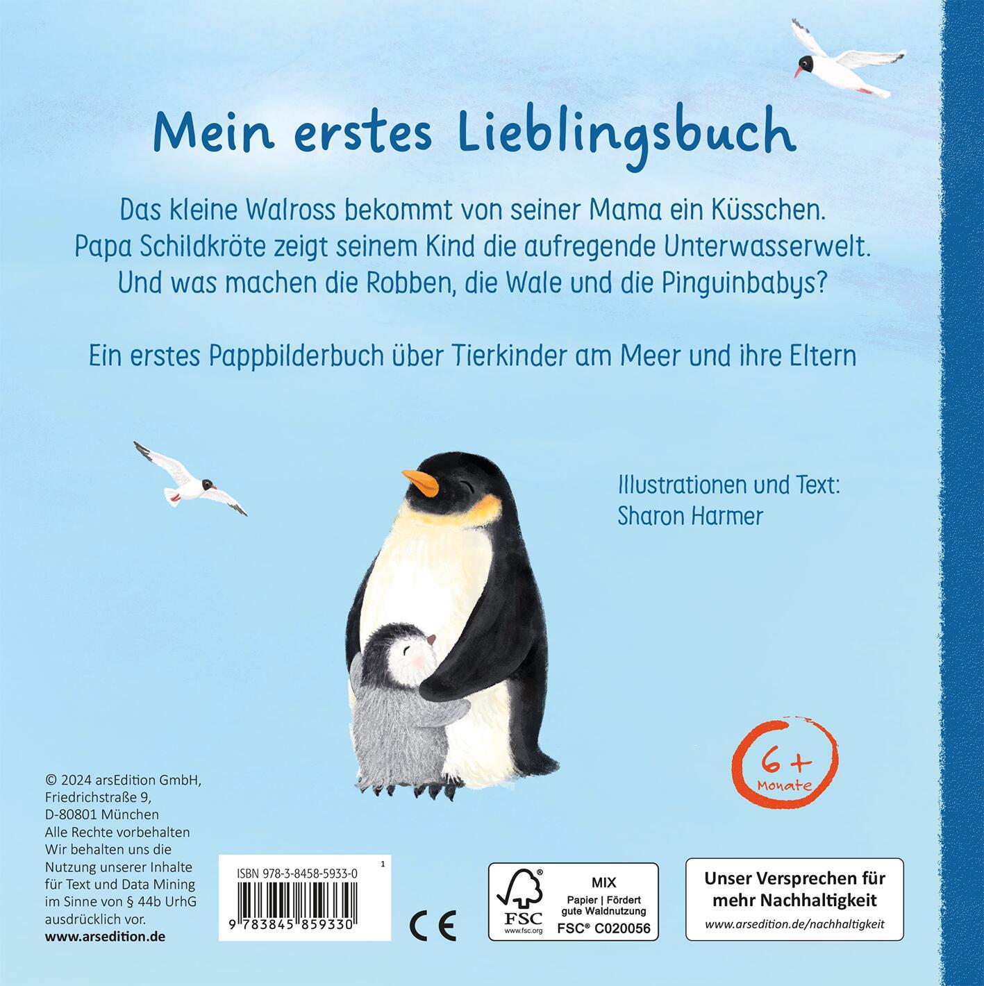 Rückseite: 9783845859330 | Komm kuscheln, kleine Robbe! | mit Knisterplüschklappe | Sharon Harmer