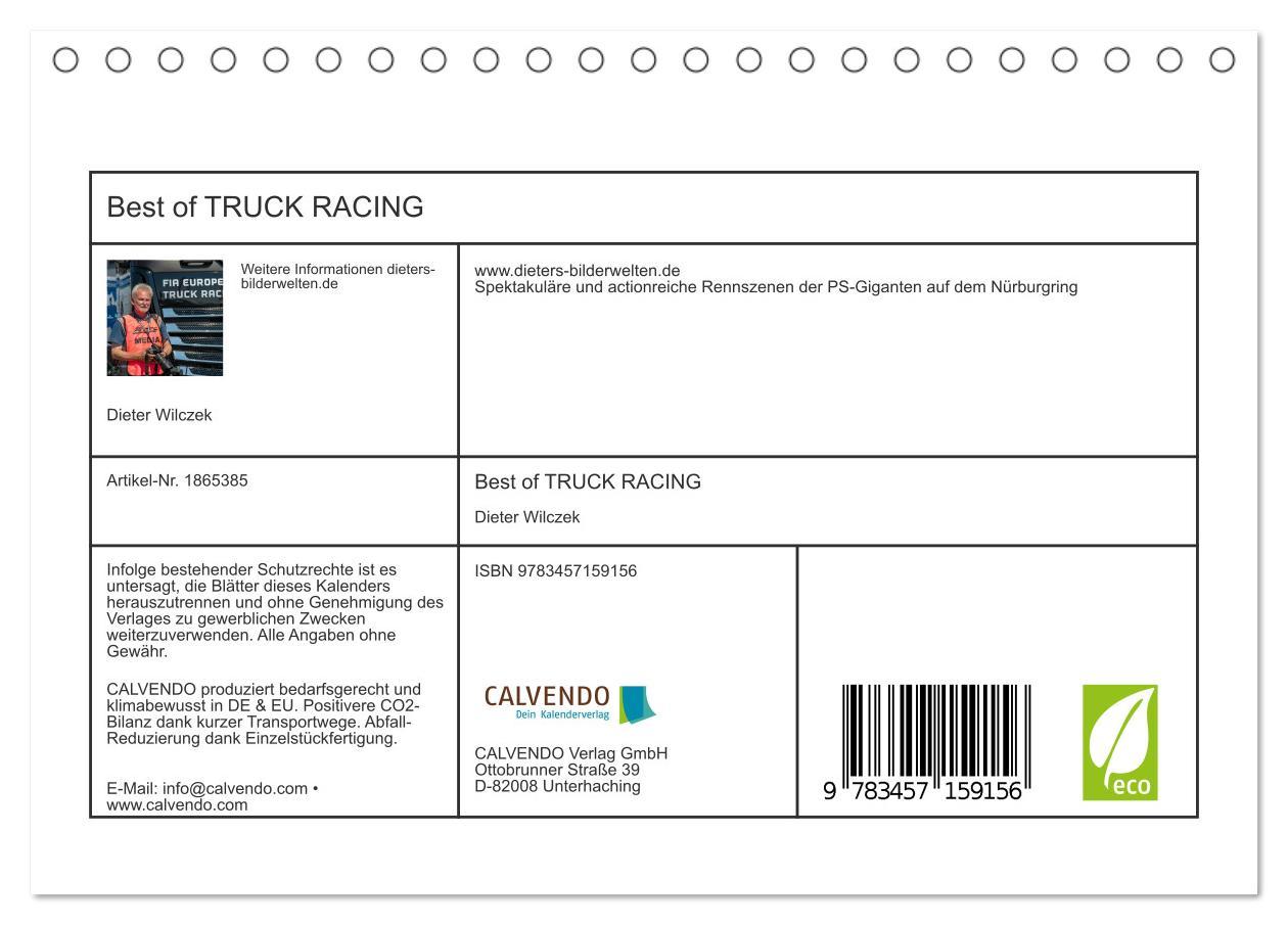 Bild: 9783457159156 | Best of TRUCK RACING (Tischkalender 2025 DIN A5 quer), CALVENDO...