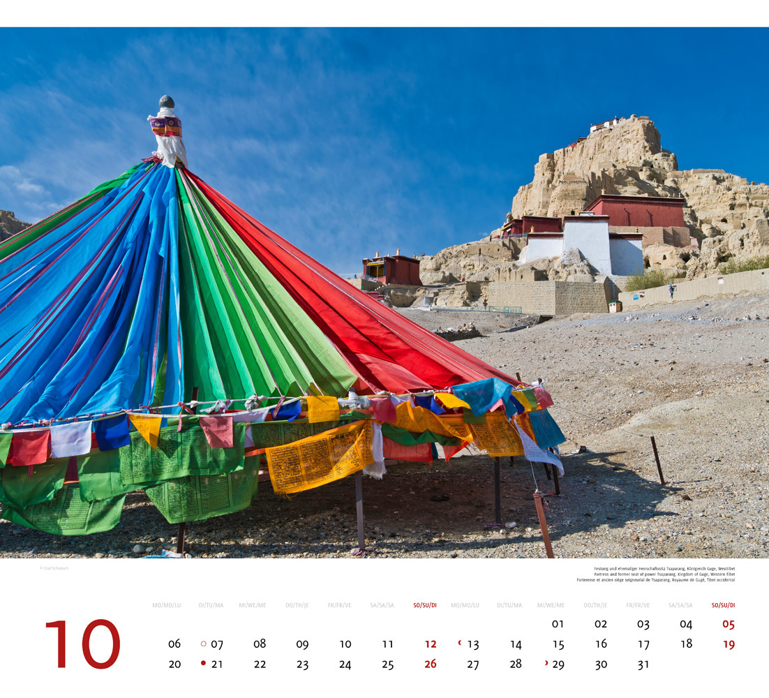 Bild: 9783938916513 | Tibet 2025 | Premium-Wandkalender Großformat 48,5 x 44cm | Schubert