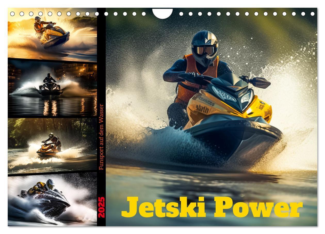 Cover: 9783383869860 | Jetski Power (Wandkalender 2025 DIN A4 quer), CALVENDO Monatskalender