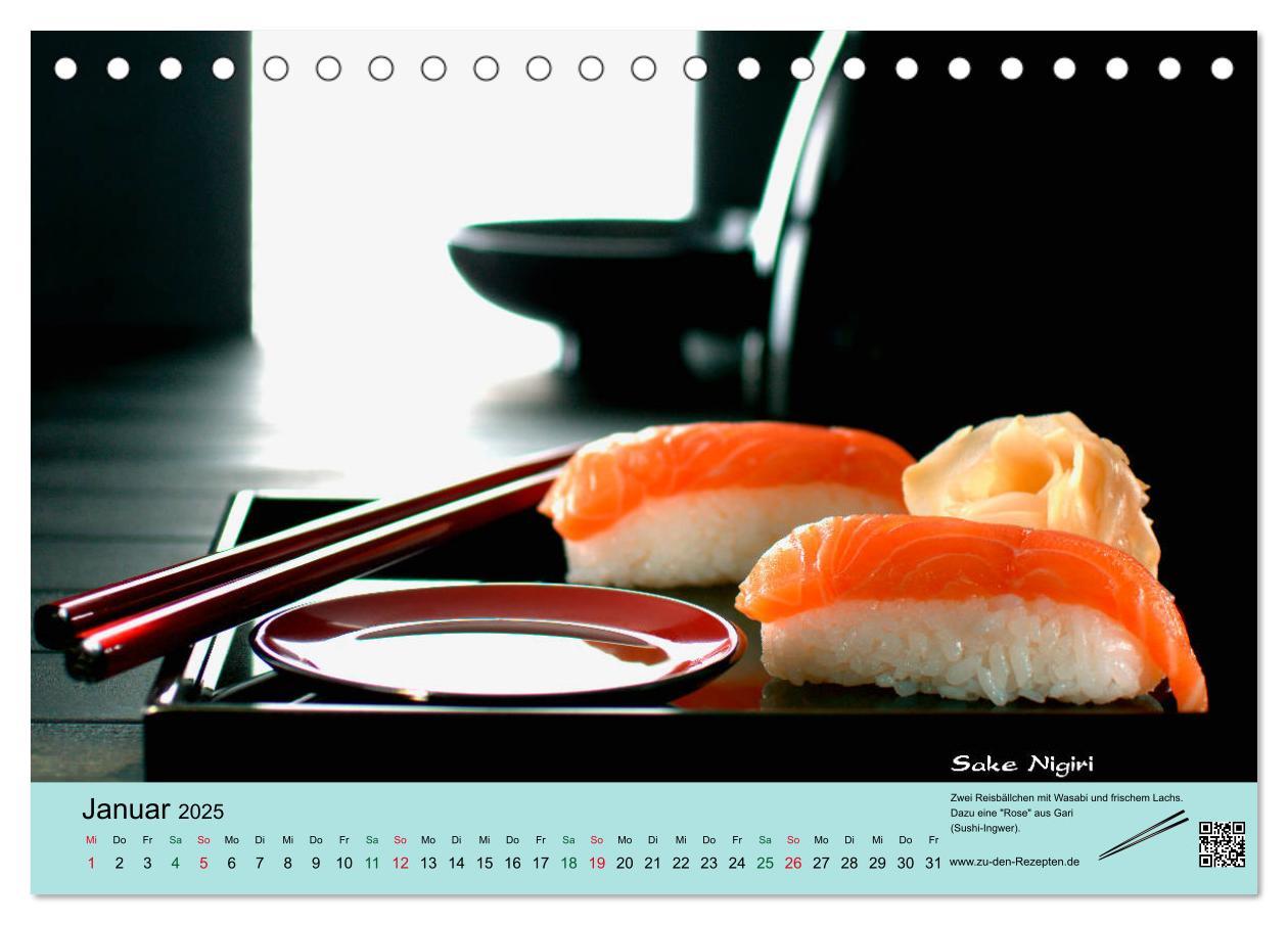 Bild: 9783435458844 | Sushi - Sashimi mit Anleitung für perfektes Gelingen (Tischkalender...