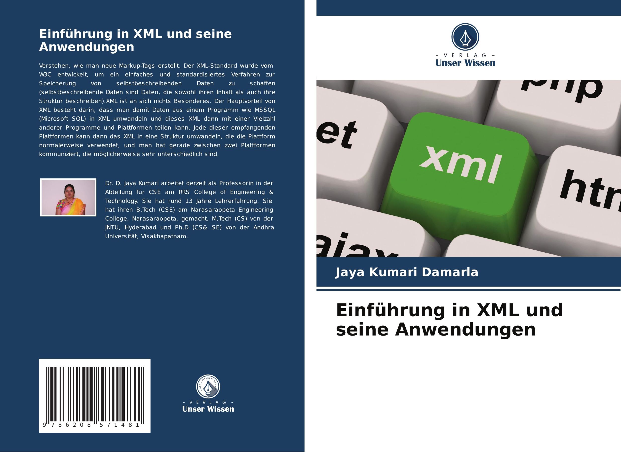 Cover: 9786208571481 | Einführung in XML und seine Anwendungen | Jaya Kumari Damarla | Buch