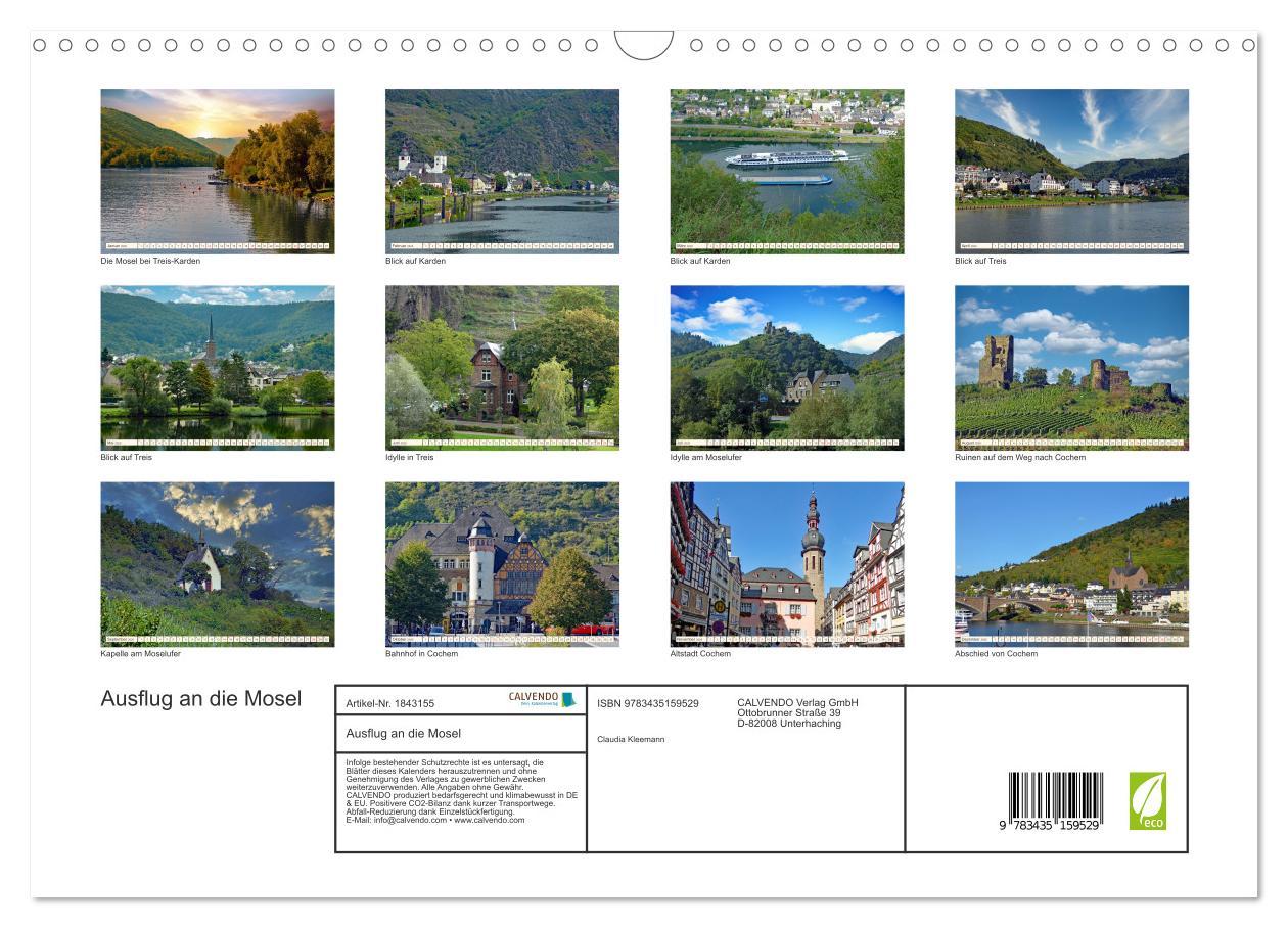 Bild: 9783435159529 | Ausflug an die Mosel (Wandkalender 2025 DIN A3 quer), CALVENDO...