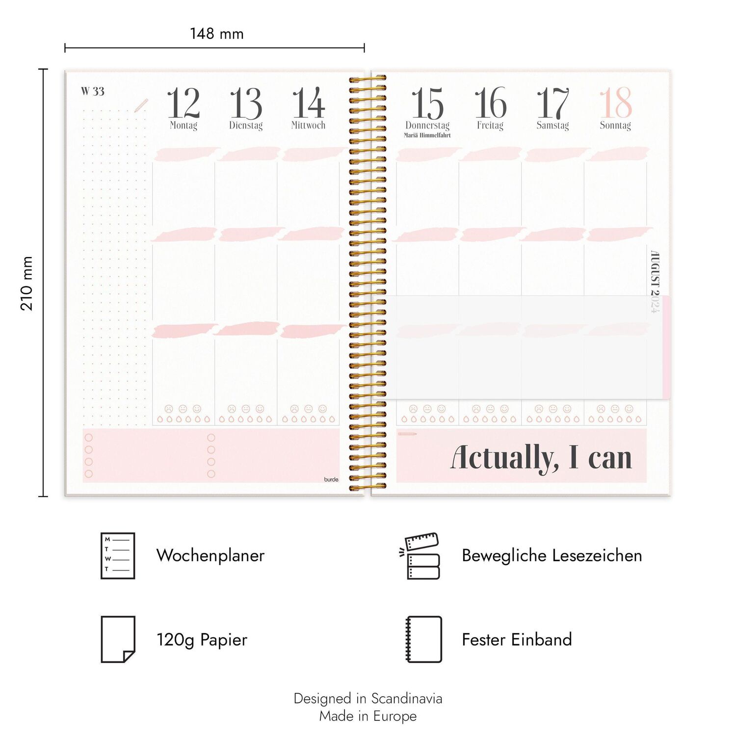 Bild: 7340188003299 | Burde Life Planner Pink Schülerkalender 2024/2025 | Buch | Deutsch