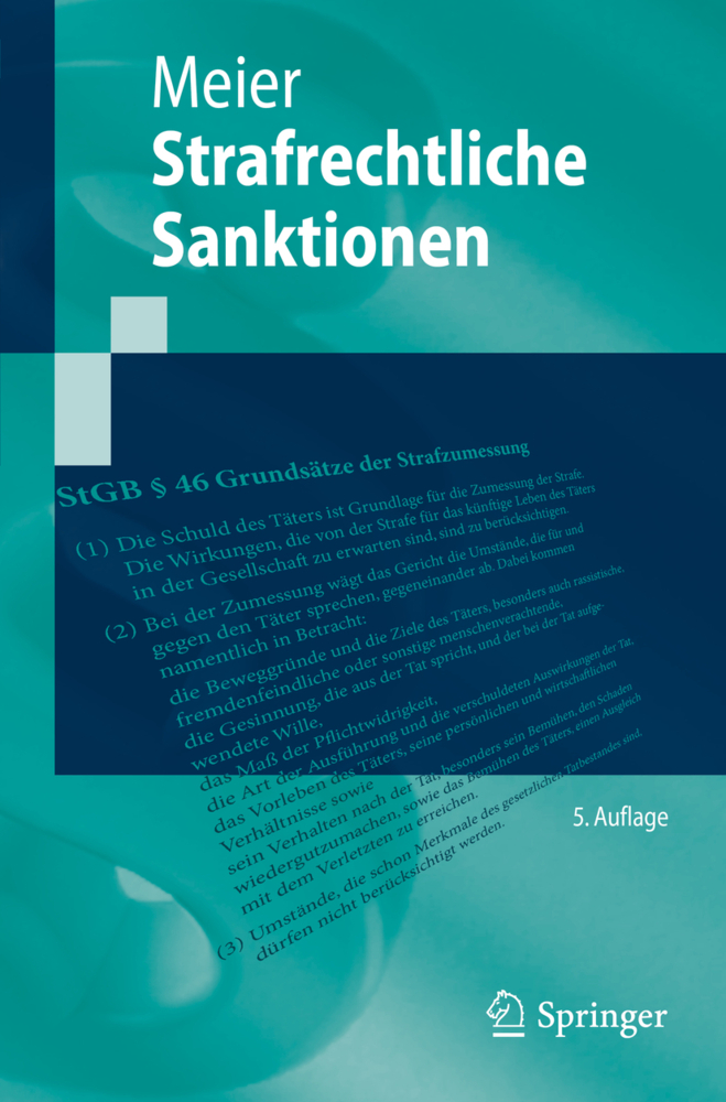 Cover: 9783662594414 | Strafrechtliche Sanktionen | Bernd-Dieter Meier | Taschenbuch | xvii