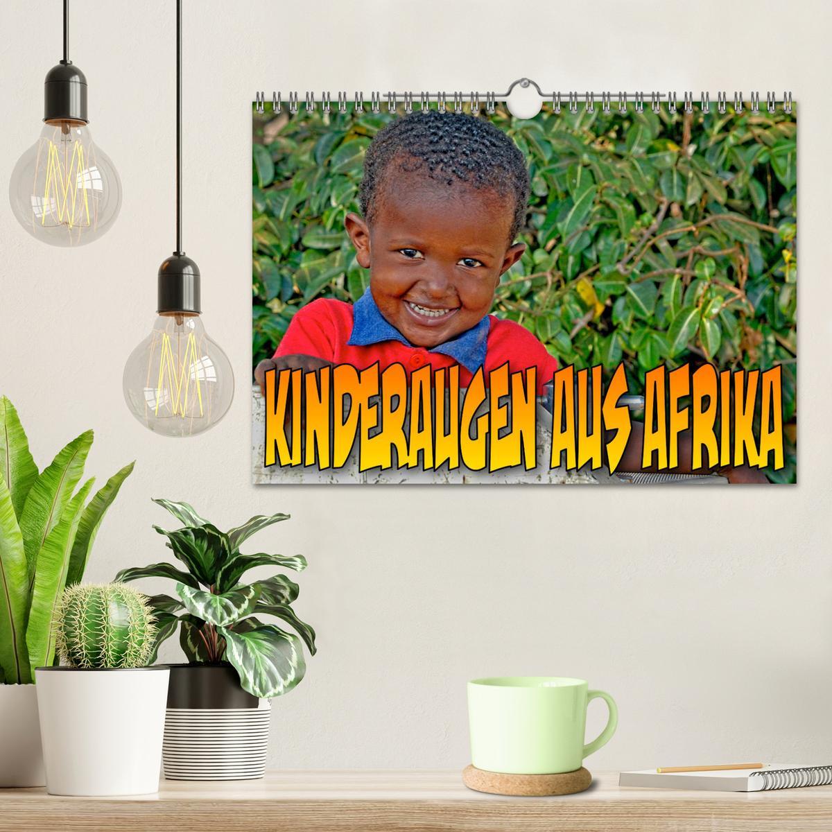 Bild: 9783435138388 | Kinderaugen aus Afrika (Wandkalender 2025 DIN A4 quer), CALVENDO...