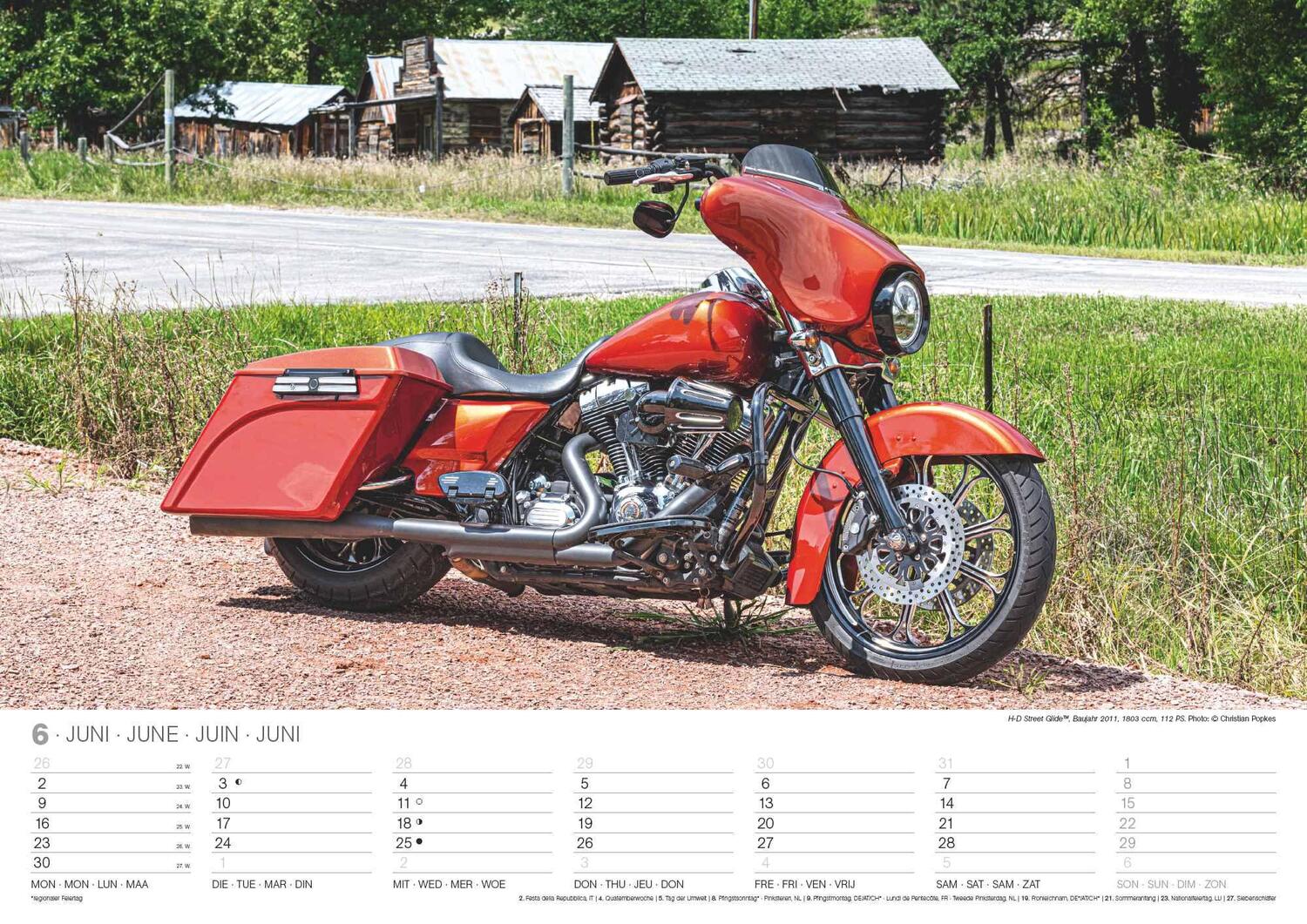 Bild: 4002725994240 | Harleys 2025 - Wand-Kalender - 42x29,7 - Motorrad | Wandkalender A3