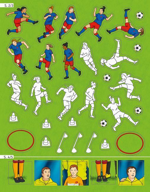 Bild: 9783473489084 | Ravensburger Mein Ausmalstickerbuch Fußball - Großes Buch mit über...