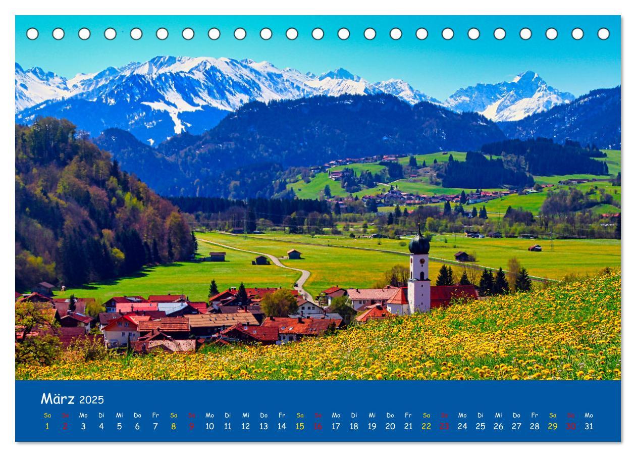 Bild: 9783435059744 | Allgäu Liebe (Tischkalender 2025 DIN A5 quer), CALVENDO Monatskalender