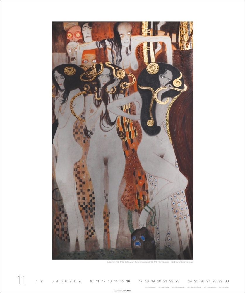 Bild: 9783839900789 | Gustav Klimt Edition Kalender 2025 | Gustav Klimt | Kalender | 14 S.