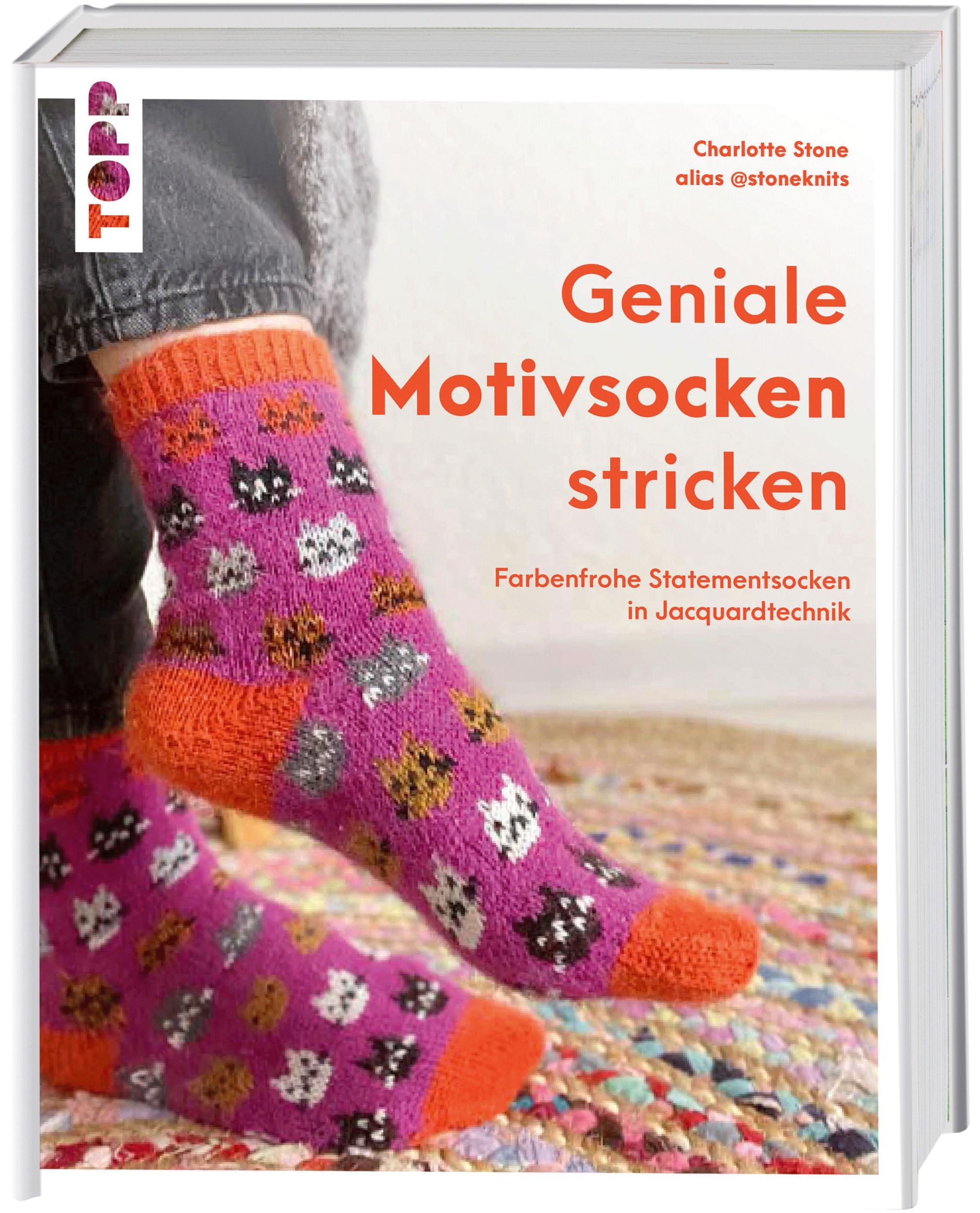 Cover: 9783735871701 | Geniale Motivsocken stricken | Charlotte Stone | Buch | 192 S. | 2025