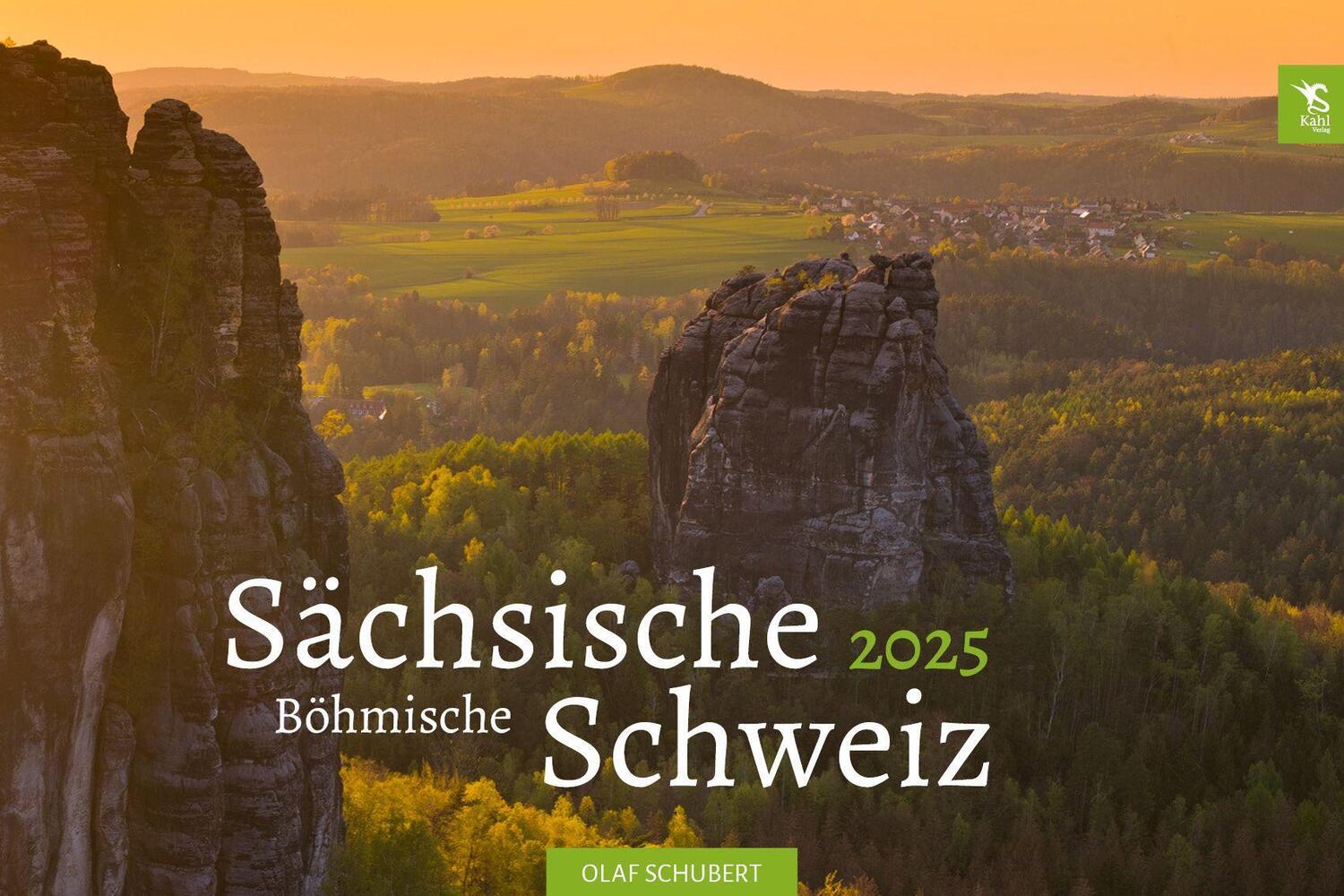 Cover: 9783938916520 | Kalender Sächsische &amp; Böhmische Schweiz 2025 | Wandkalender 45 x 30 cm