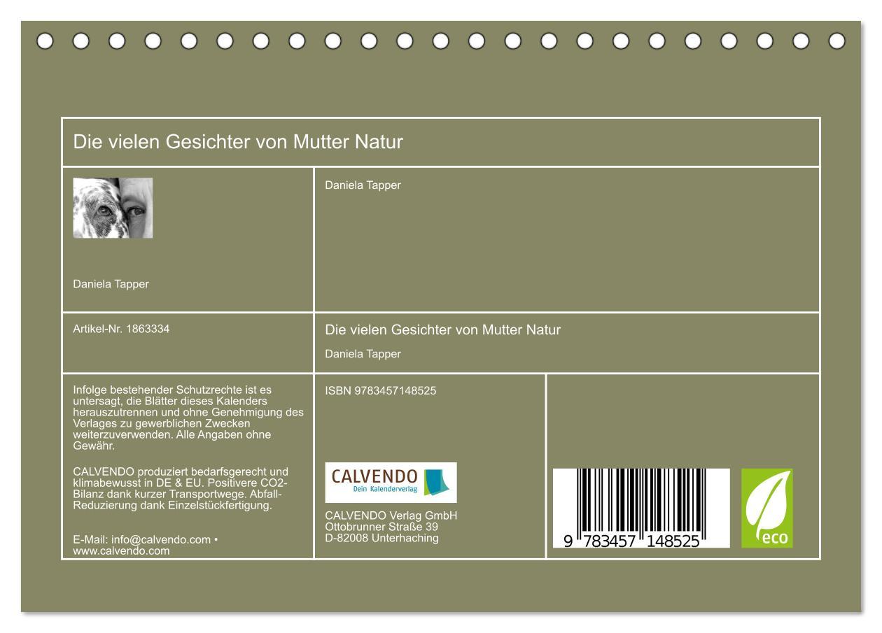 Bild: 9783457148525 | Die vielen Gesichter von Mutter Natur (Tischkalender 2025 DIN A5...