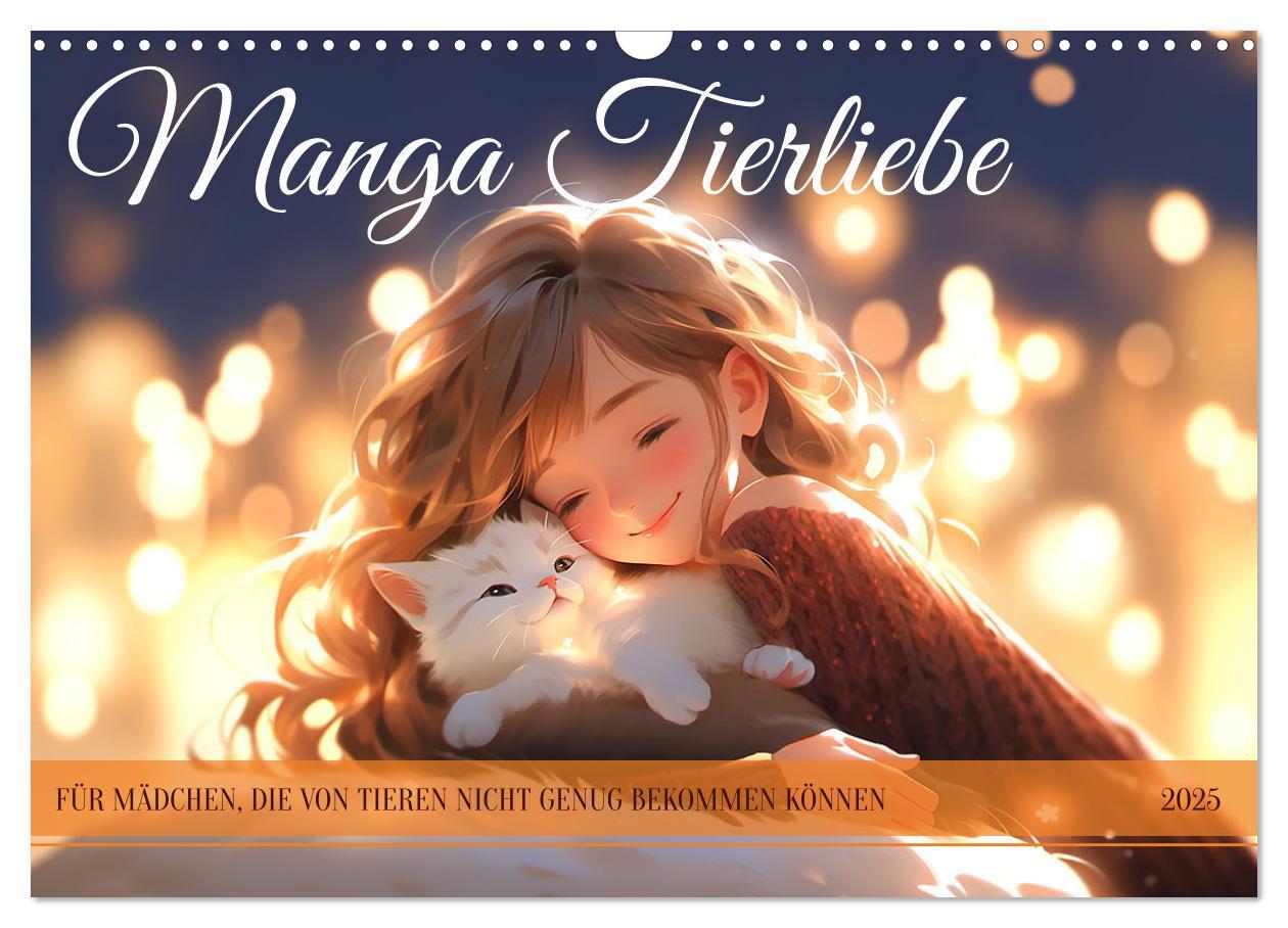 Cover: 9783383887871 | Manga Tierliebe (Wandkalender 2025 DIN A3 quer), CALVENDO...