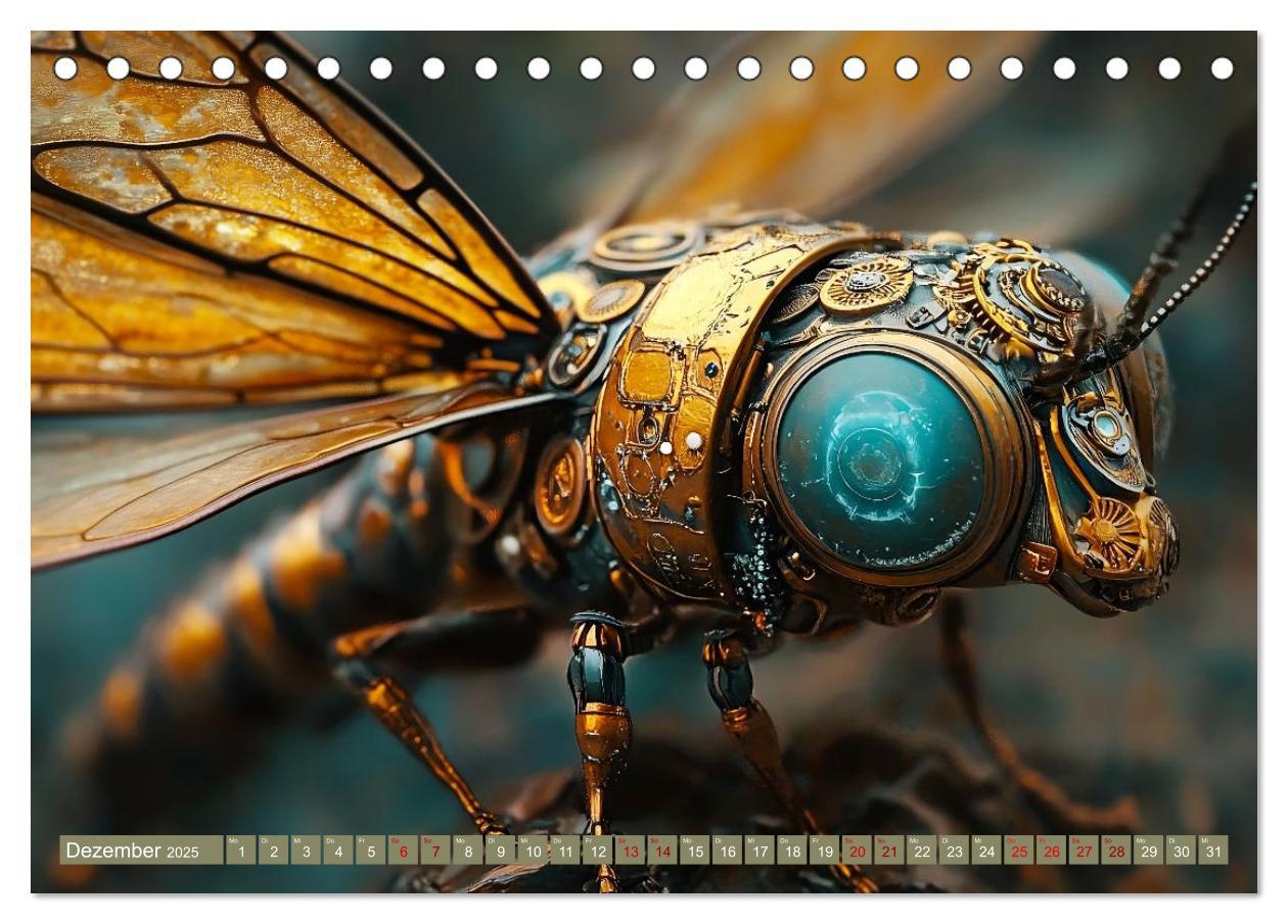 Bild: 9783457185841 | Die fantastische Welt der Steampunk-Insekten (Tischkalender 2025...