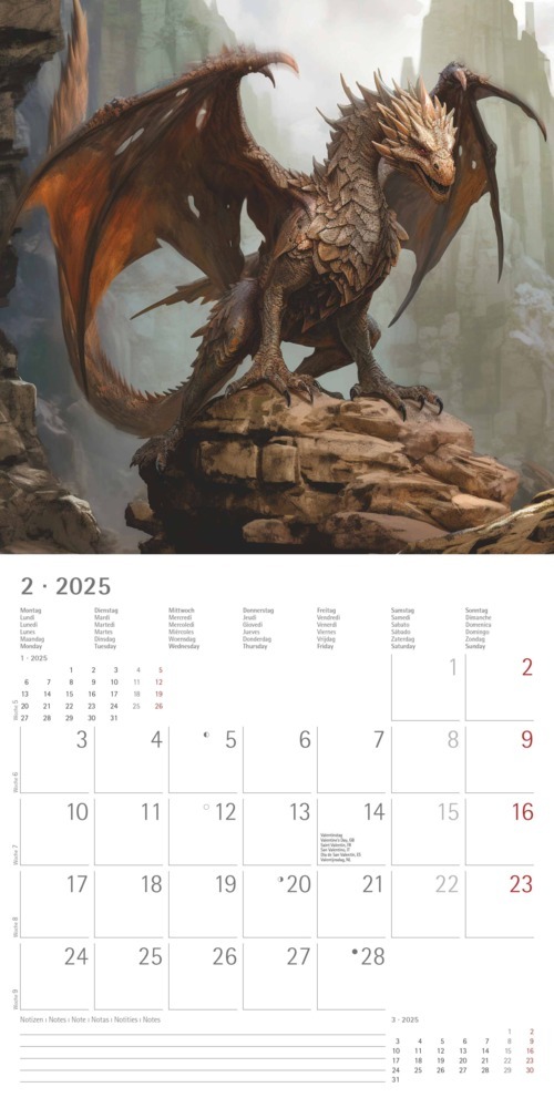 Bild: 4251732344320 | Alpha Edition - Drachen 2025 Broschürenkalender, 30x30cm, Kalender...