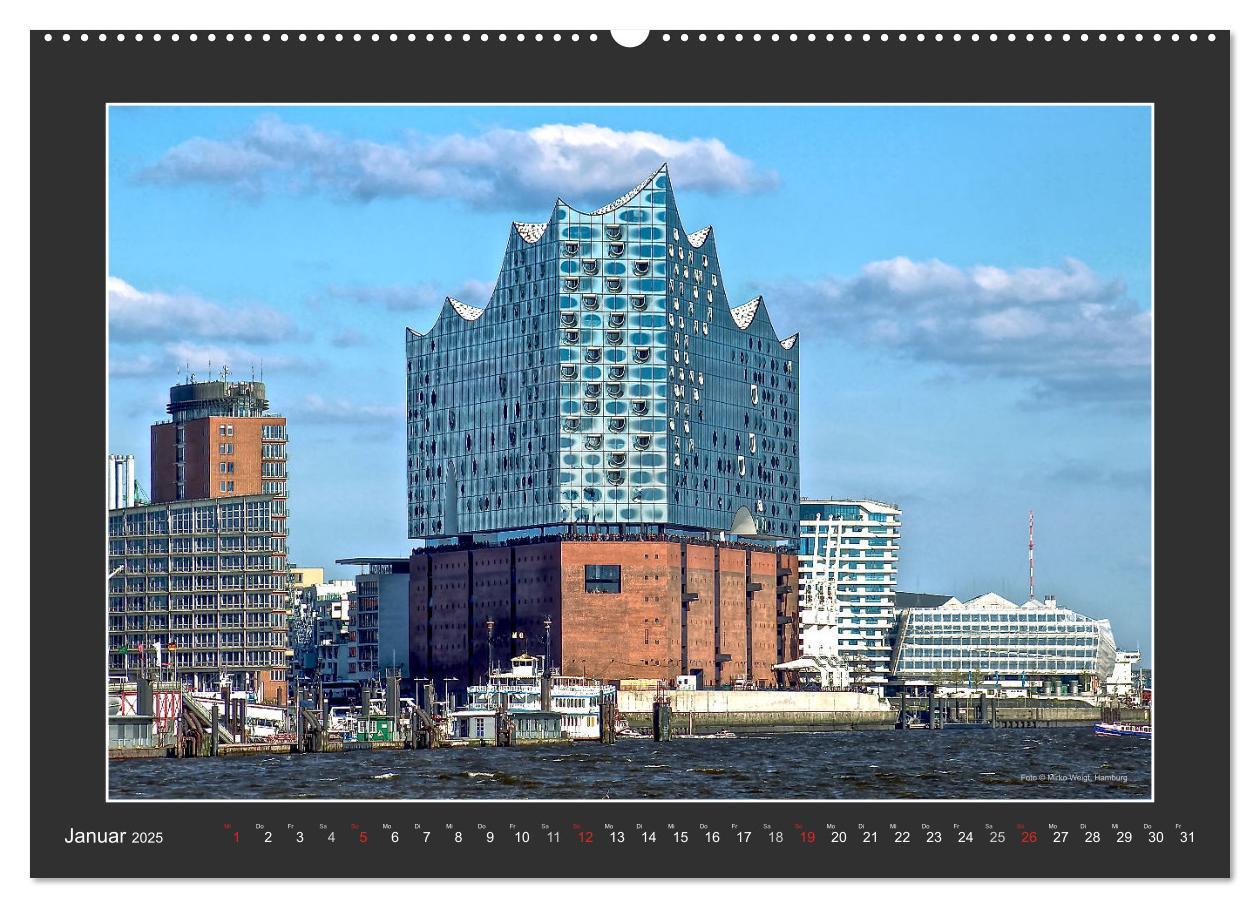 Bild: 9783435329403 | Die Elbphilharmonie Hamburg (Wandkalender 2025 DIN A2 quer),...