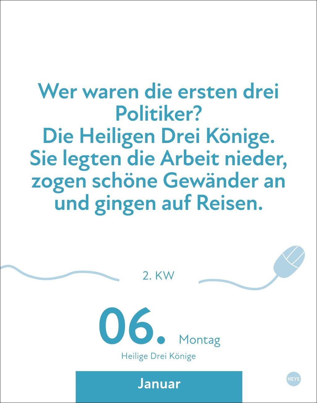 Bild: 9783756406302 | Die besten Sprüche für lange Bürotage Tagesabreißkalender 2025 | Heye