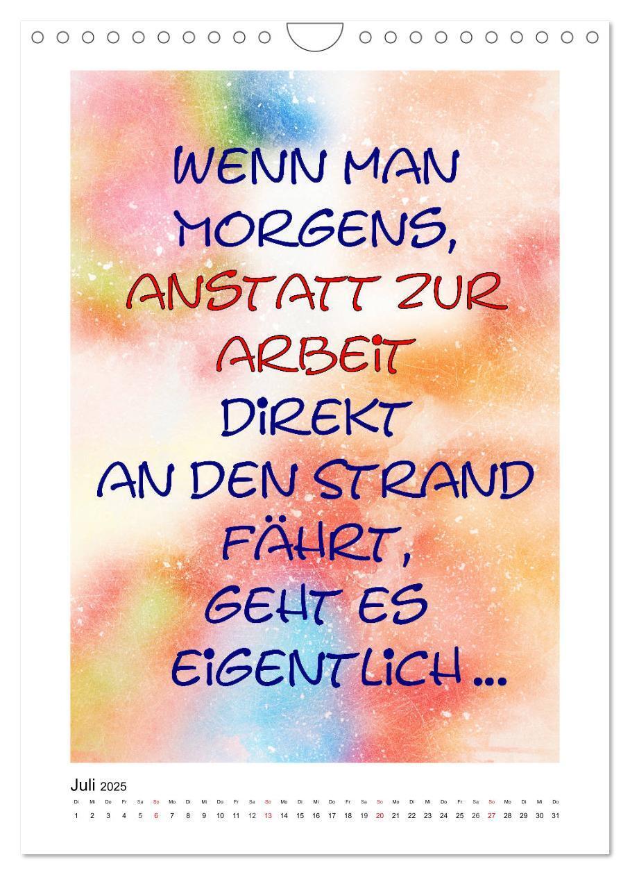 Bild: 9783435948536 | Humor und Ironie. Lustige Sprüche (Wandkalender 2025 DIN A4 hoch),...