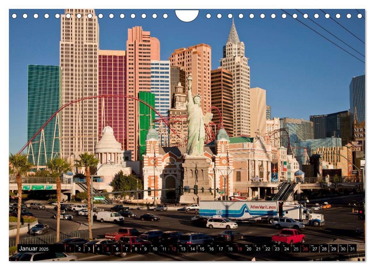 Bild: 9783435719938 | Las Vegas (Wandkalender 2025 DIN A4 quer), CALVENDO Monatskalender