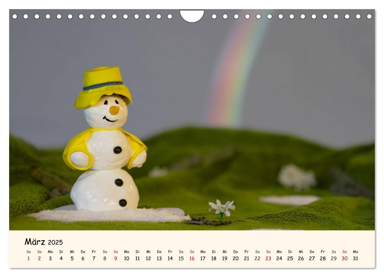 Bild: 9783435812608 | Schneemann des Monats 2025 (Wandkalender 2025 DIN A4 quer),...