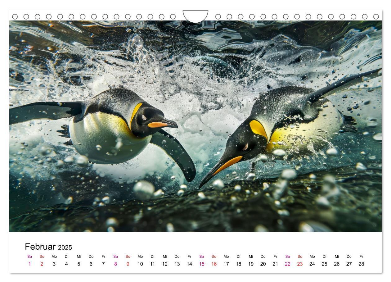 Bild: 9783457164389 | Maritim pur - Pinguine (Wandkalender 2025 DIN A4 quer), CALVENDO...