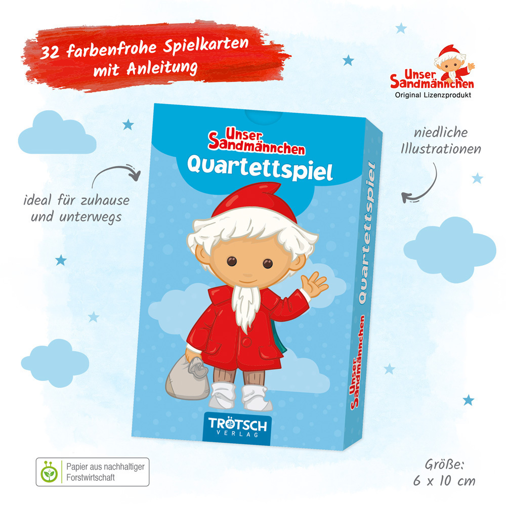 Bild: 4251901506801 | Trötsch Unser Sandmännchen Quartettspiel Quartett Spiel | Co.KG | 2023