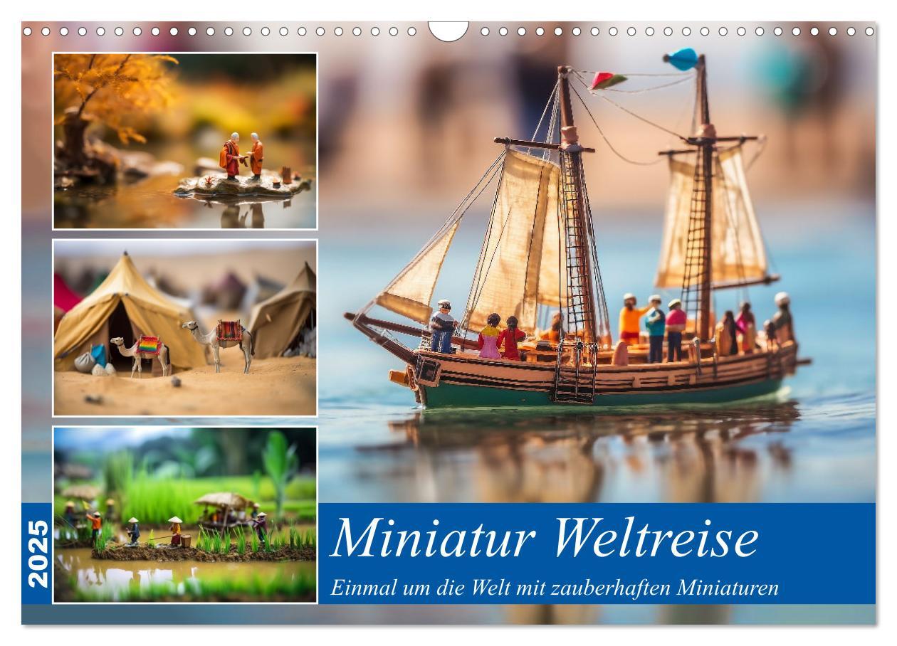 Cover: 9783383904134 | Miniatur Weltreise (Wandkalender 2025 DIN A3 quer), CALVENDO...