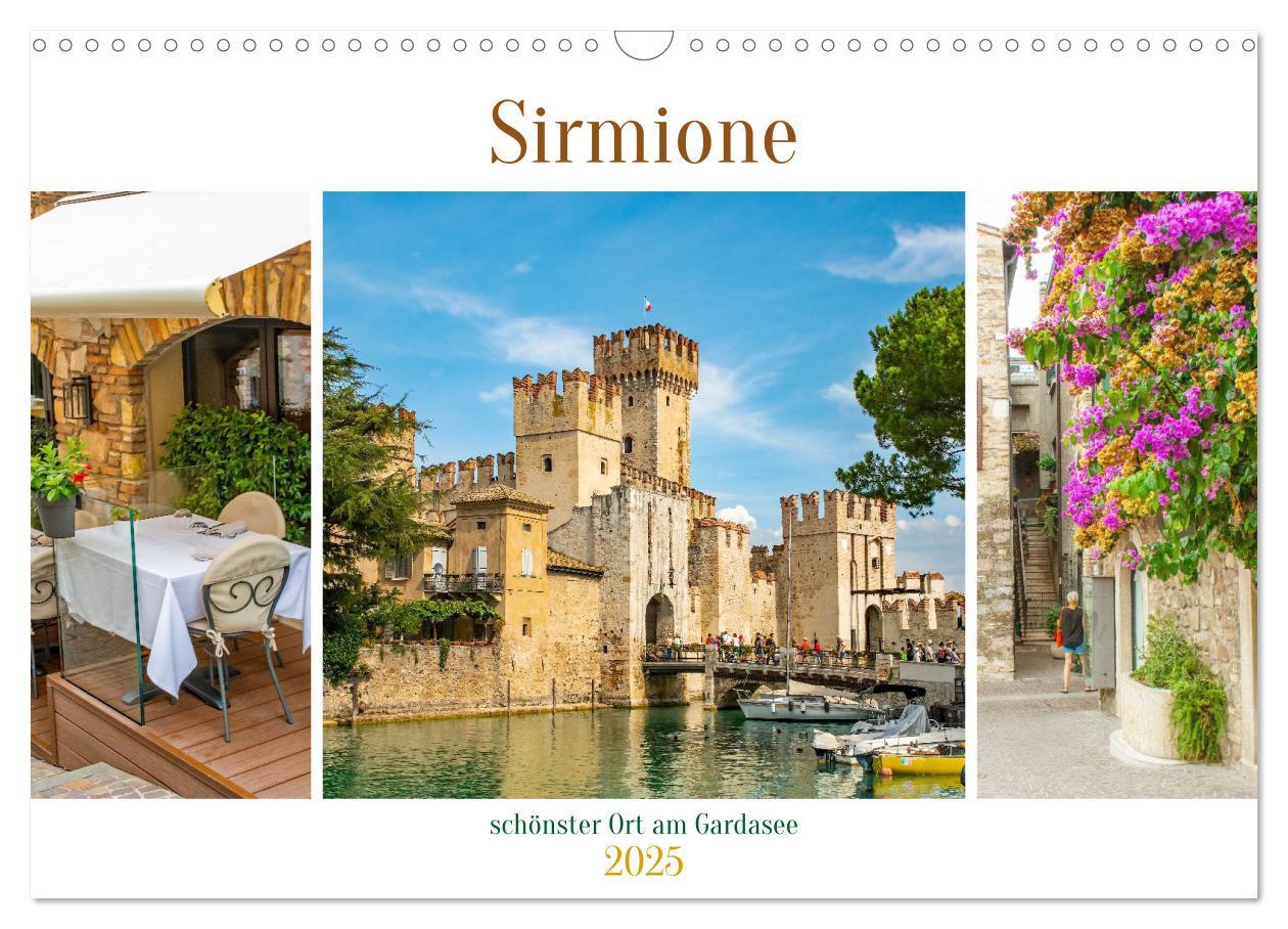 Cover: 9783383845185 | Sirmione - schönster Ort am Gardasee (Wandkalender 2025 DIN A3...