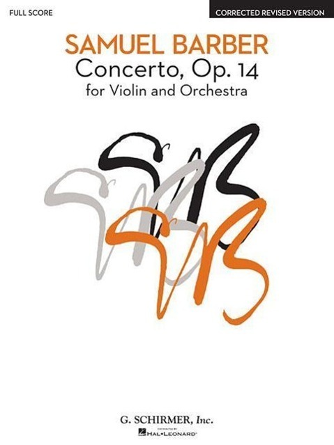 Cover: 9780793555628 | Concerto, Op. 14 - Corrected Revised Version: For Violin and Orchestra