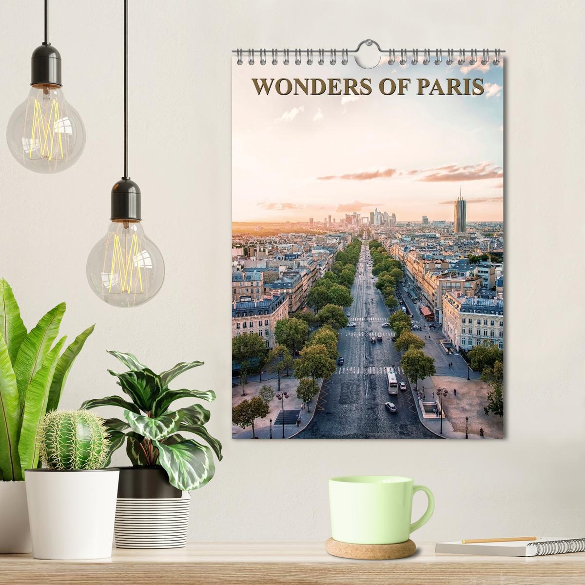 Bild: 9781325970872 | Wonders of Paris (Wall Calendar 2025 DIN A4 portrait), CALVENDO 12...