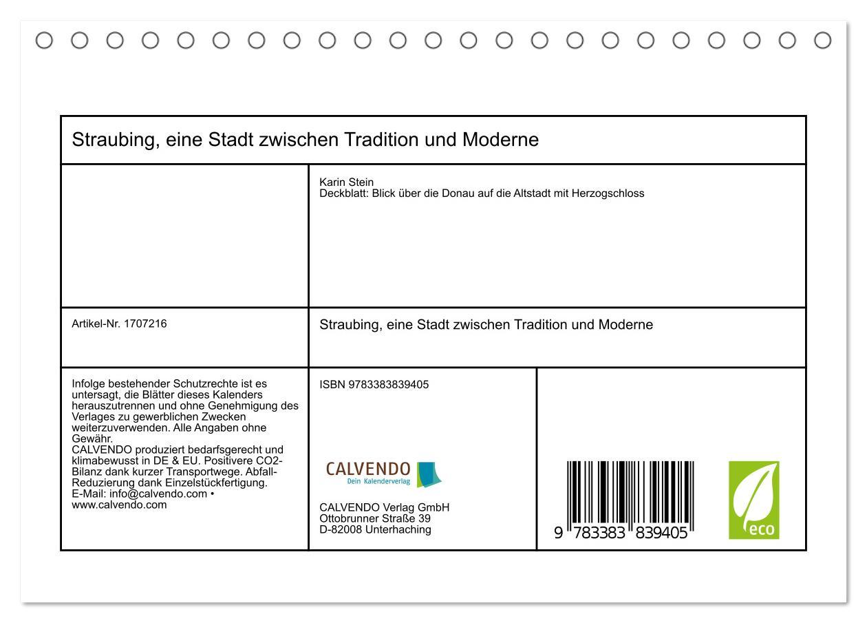 Bild: 9783383839405 | Straubing, eine Stadt zwischen Tradition und Moderne (Tischkalender...