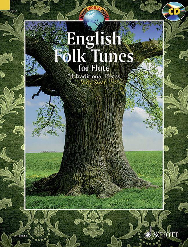 Cover: 9790220136863 | English Folk Tunes for Flute | 54 Traditional Pieces | Vicki Swan