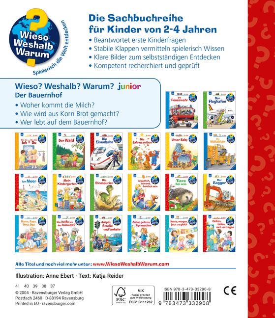 Bild: 9783473332908 | Wieso? Weshalb? Warum? junior, Band 1: Der Bauernhof | Katja Reider