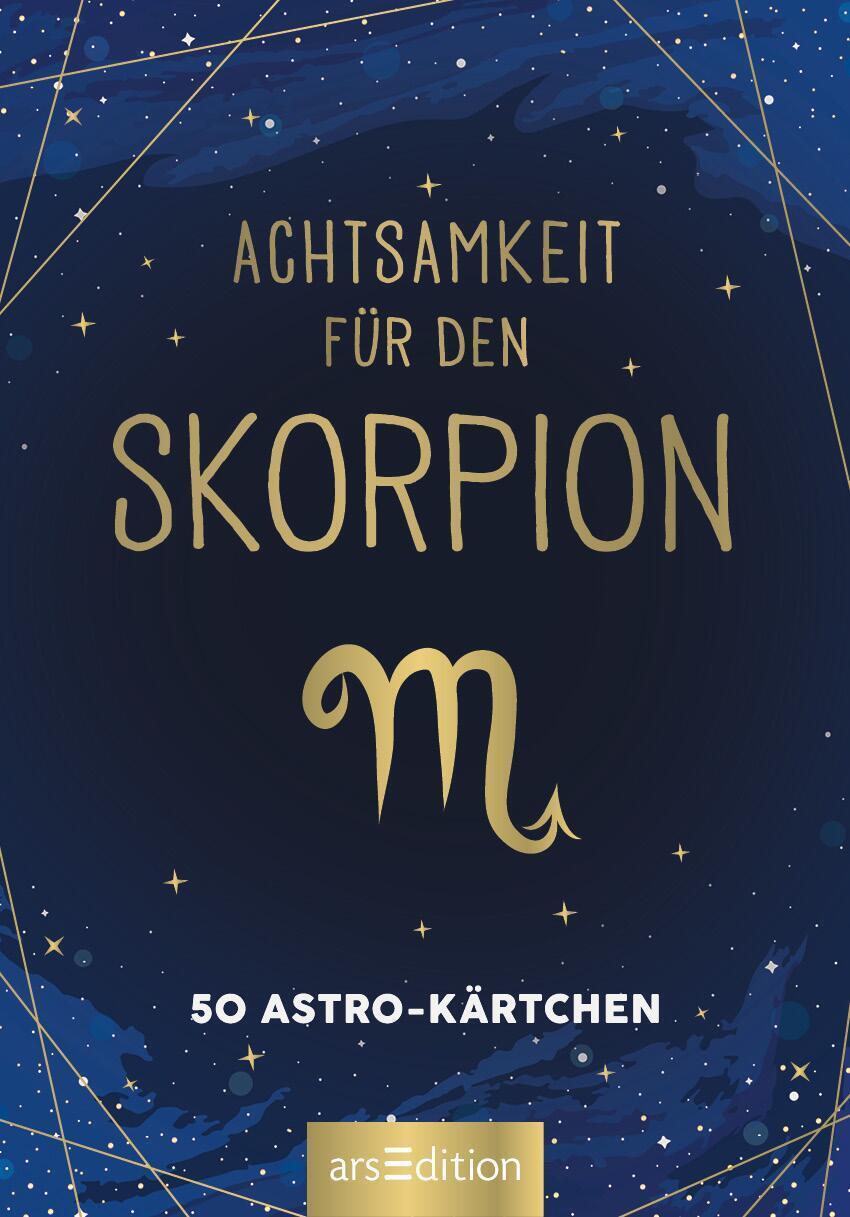 Bild: 9783845849720 | Achtsamkeit für den Skorpion | 50 Astro-Kärtchen | Taschenbuch | 51 S.