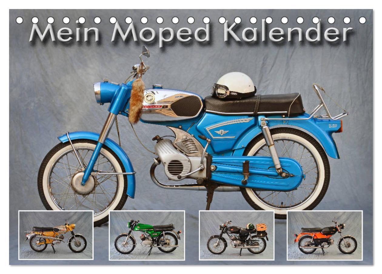 Cover: 9783435109890 | Mein Moped Kalender (Tischkalender 2025 DIN A5 quer), CALVENDO...