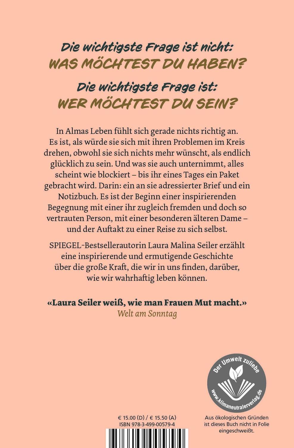 Rückseite: 9783499005794 | Zurück zu mir | Eine heilende Begegnung | Laura Malina Seiler | Buch