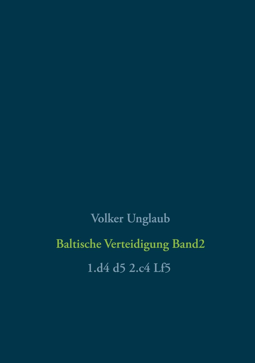 Cover: 9783751960151 | Baltische Verteidigung Band 2 | Volker Unglaub | Buch | 152 S. | 2020