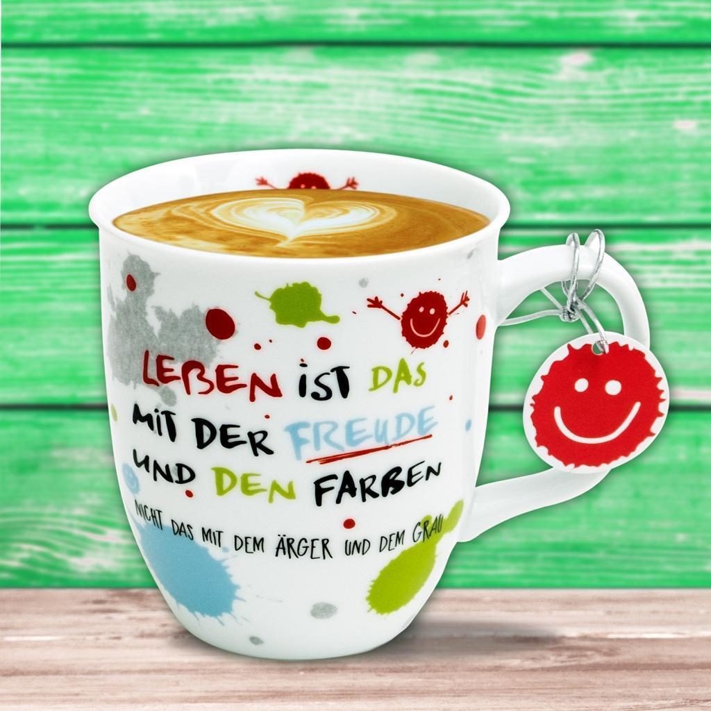 Bild: 4036018453572 | Happy Life 45357 Tasse mit Motivdruck: "Leben ist das mit der...