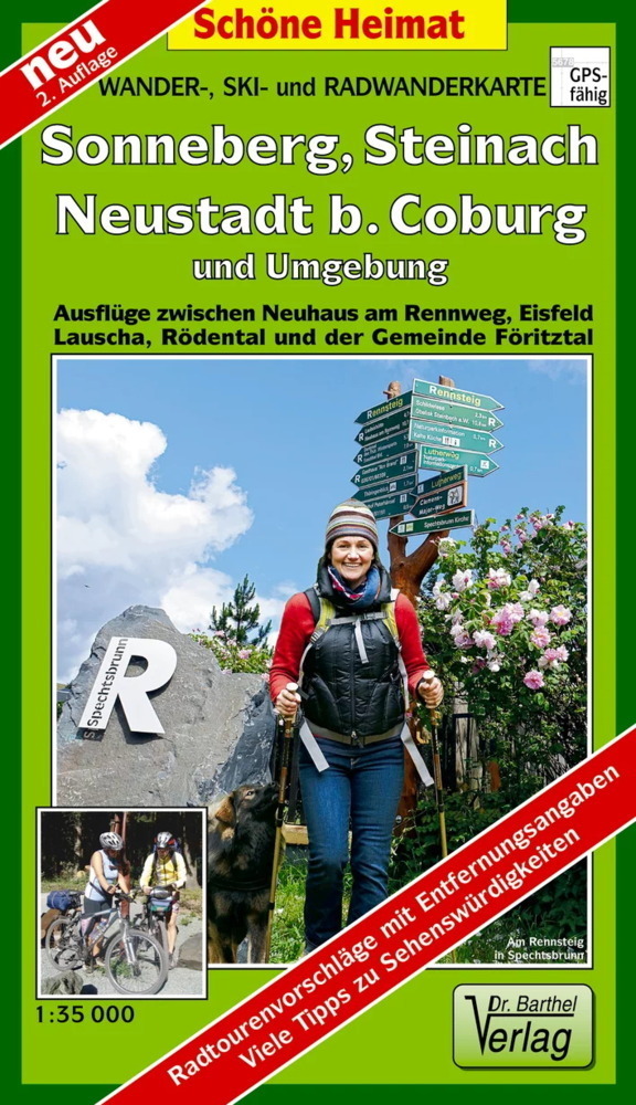 Cover: 9783895911606 | Wander-, Ski- und Radwanderkarte Sonneberg, Steinach, Neustadt b....