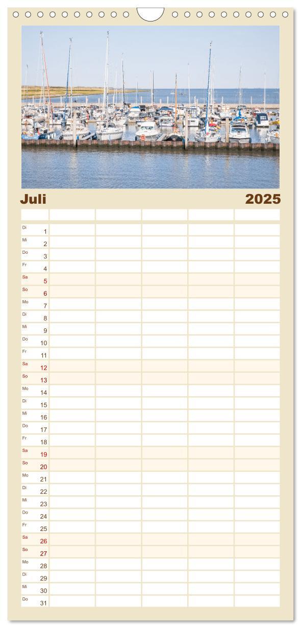 Bild: 9783457102978 | Familienplaner 2025 - Moin Juist mit 5 Spalten (Wandkalender, 21 x...