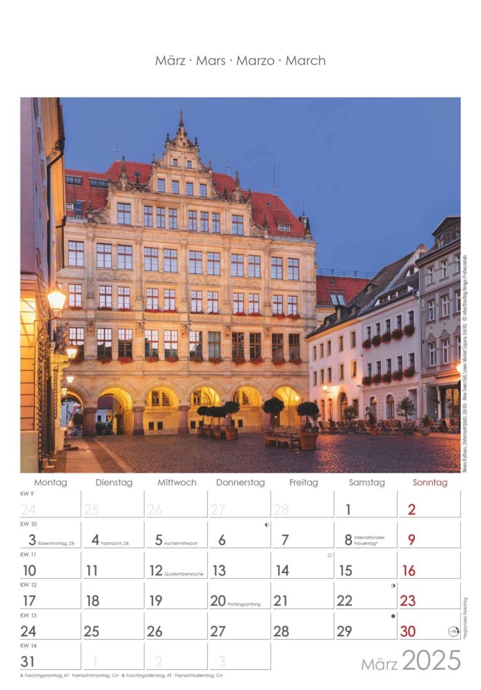 Bild: 4251732341206 | Alpha Edition - Sachsen 2025 Bildkalender, 23,7x34cm, Wandkalender...