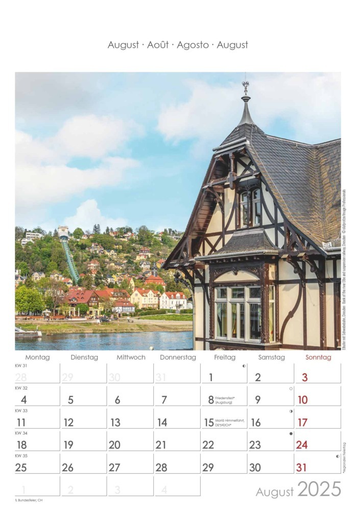 Bild: 4251732341206 | Alpha Edition - Sachsen 2025 Bildkalender, 23,7x34cm, Wandkalender...