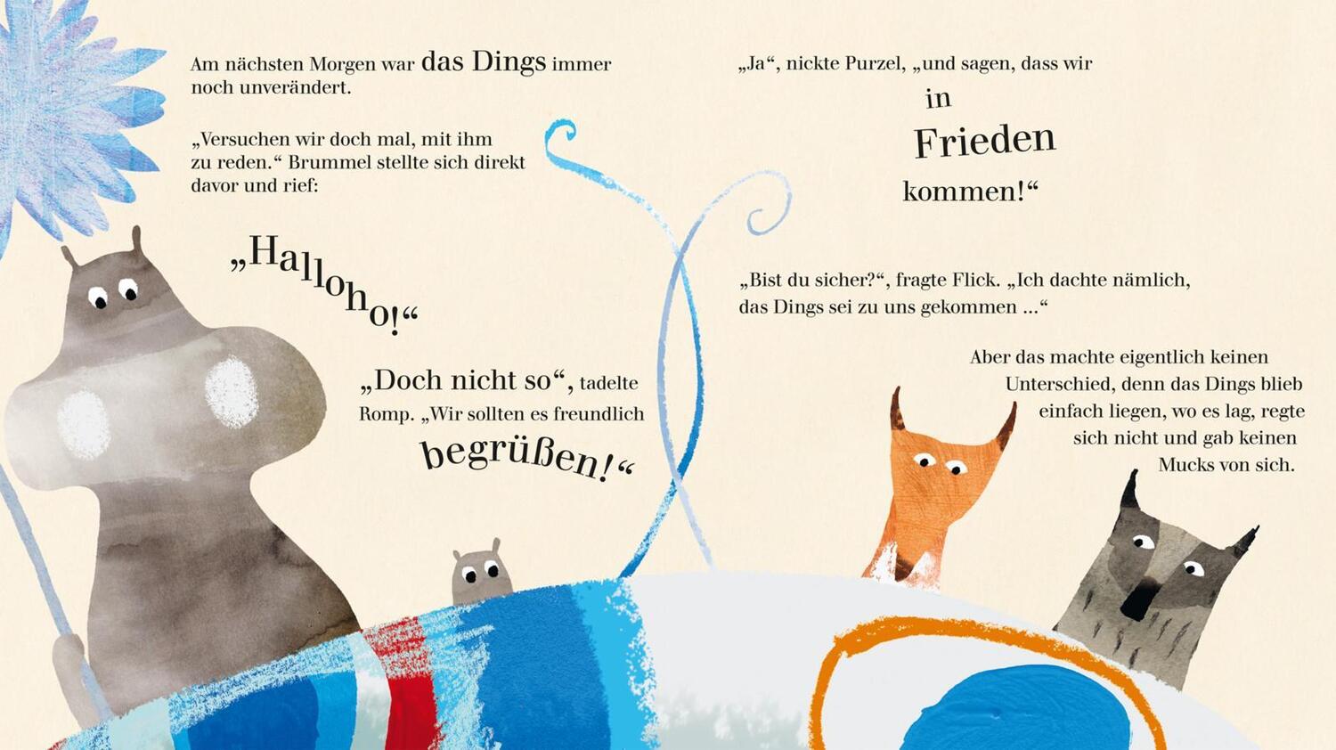 Bild: 9783551522078 | Das Dings | Ein poetisches Bilderbuch über den Umgang mit Unbekanntem