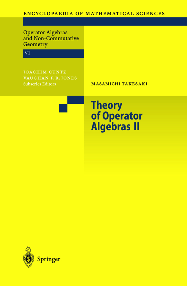 Cover: 9783540429142 | Theory of Operator Algebras II. Vol.2 | Masamichi Takesaki | Buch